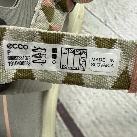 Ecco X-Trinsic Women's 5 Sandals Textile Outdoor‎ Hiking Hook and Loop - Picture 3 of 8